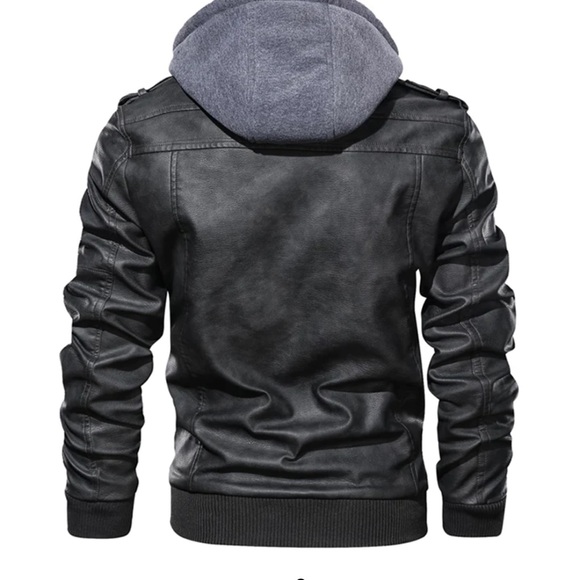 Men Leather Jacket - Picture 2 of 7